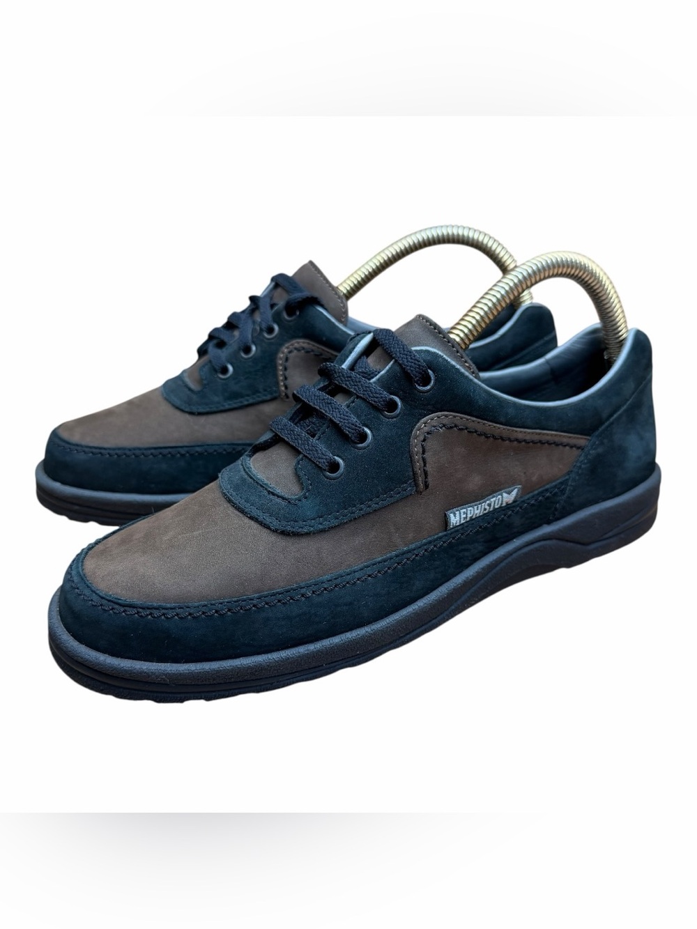 Mephisto women size 8.5 Blue and Brown Suede derbys shoes